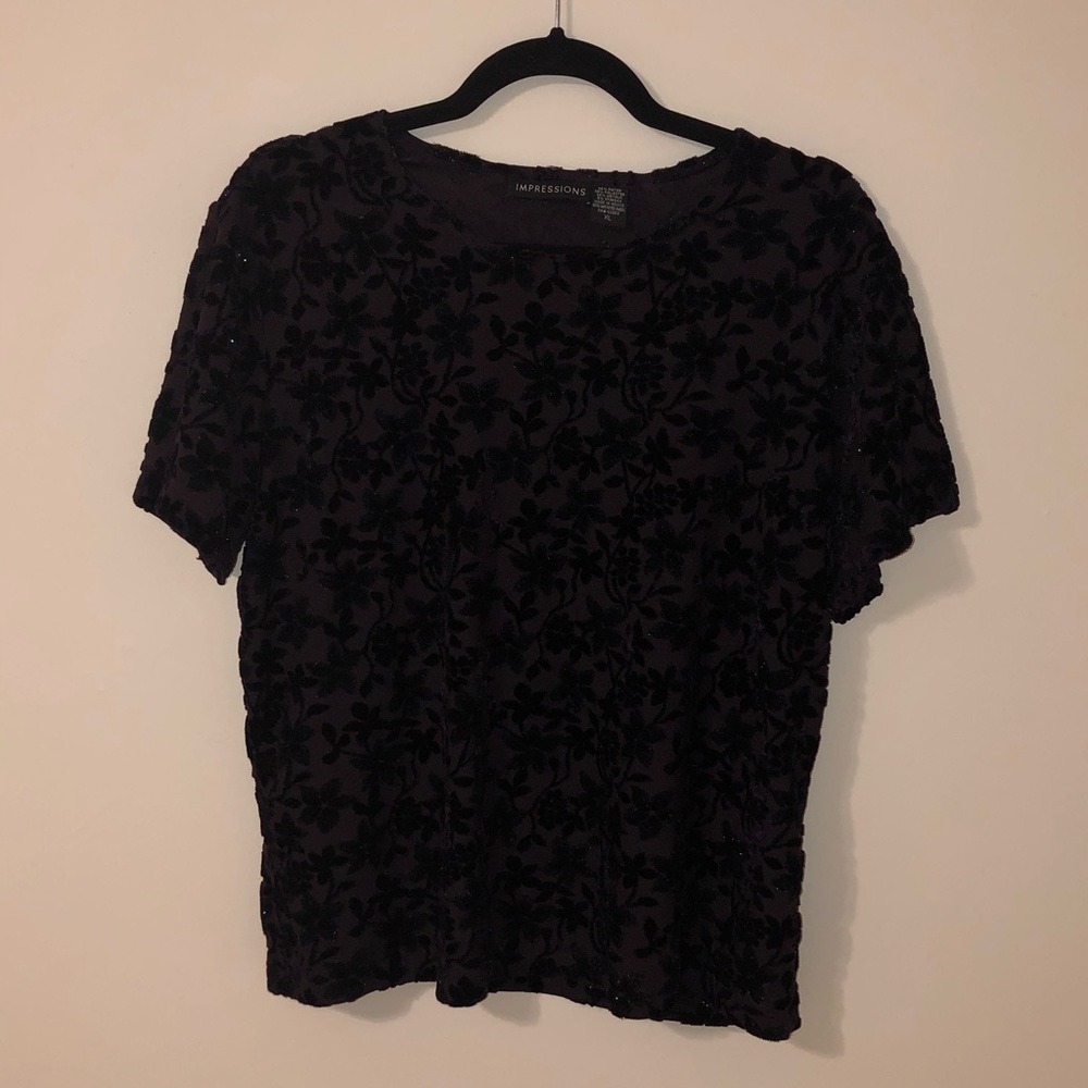 short sleeve textured vintage shirt
